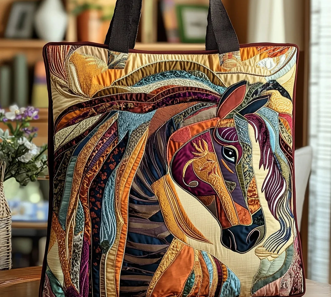 Mala Tote Acolchoada Cavalo em Mosaico | Lisboa by Luisa