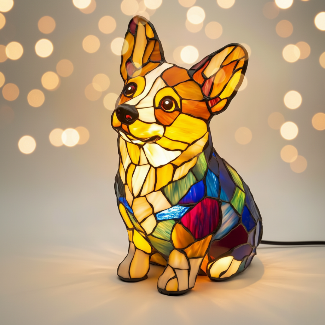 Candeeiro Geométrico Corgi Feliz | Lisboa by Luisa