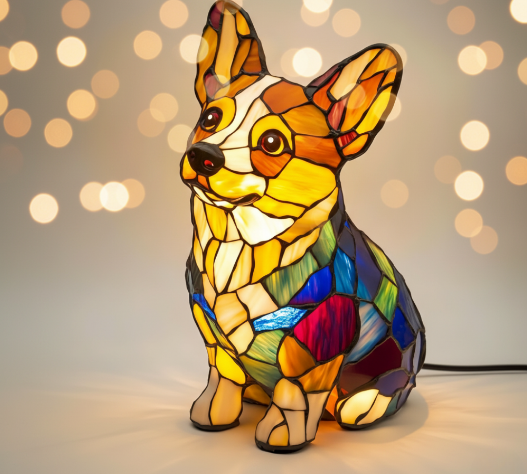 Candeeiro Geométrico Corgi Feliz | Lisboa by Luisa