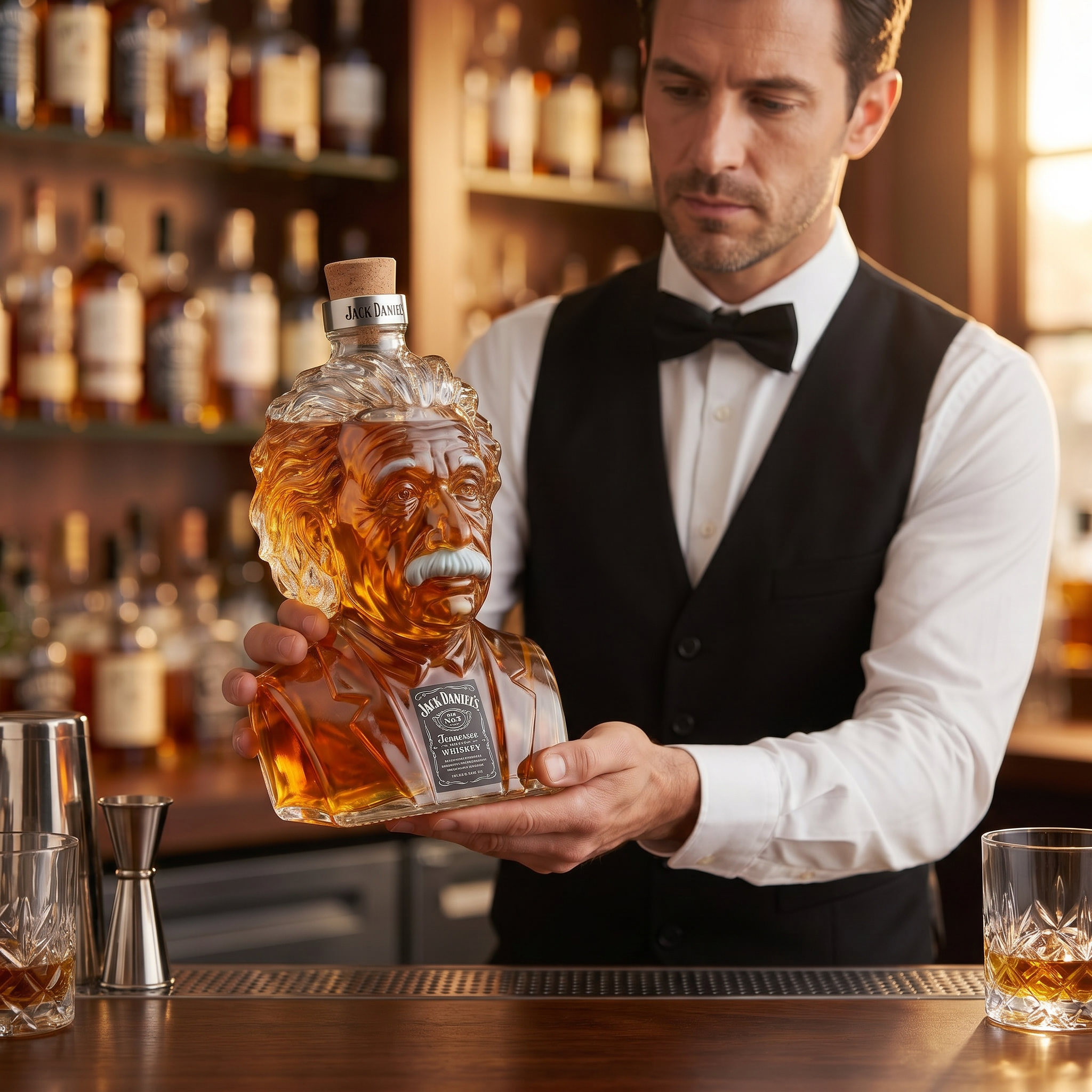 Decanter de Whisky Albert Einstein | Lisboa by Luisa