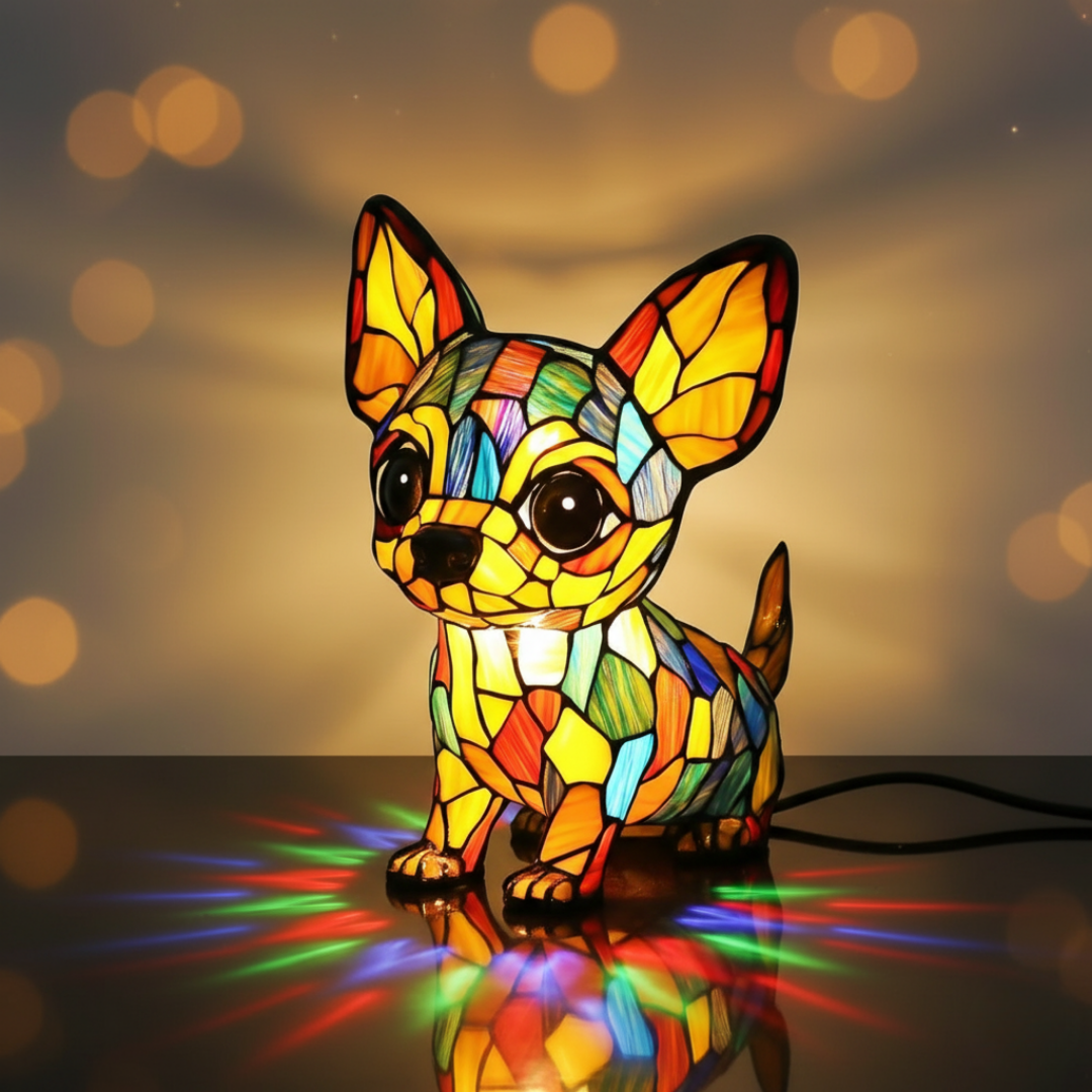 Candeeiro Geométrico Chihuahua de Medalha | Lisboa by Luisa