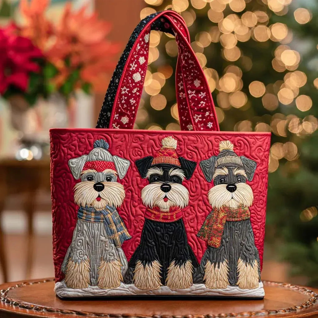 Mala Tote Acolchoada Trio de Schnauzers | Lisboa by Luisa