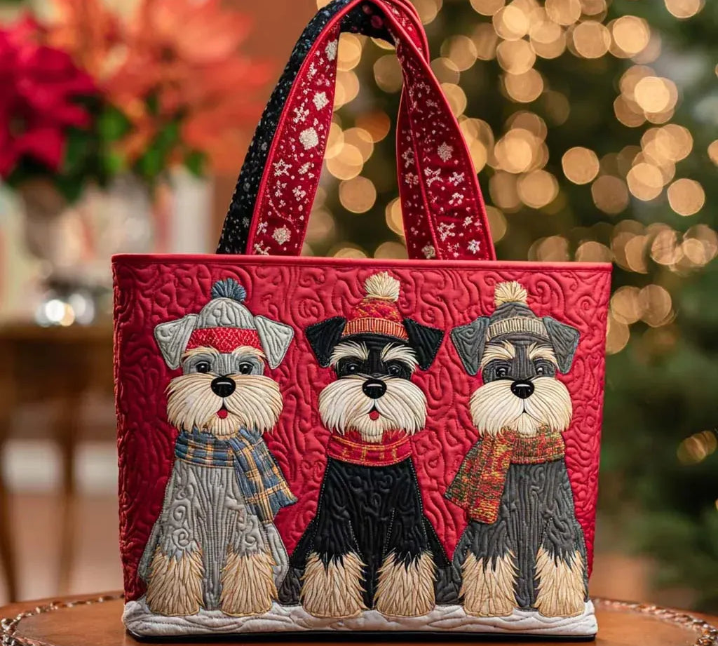 Mala Tote Acolchoada Trio de Schnauzers | Lisboa by Luisa