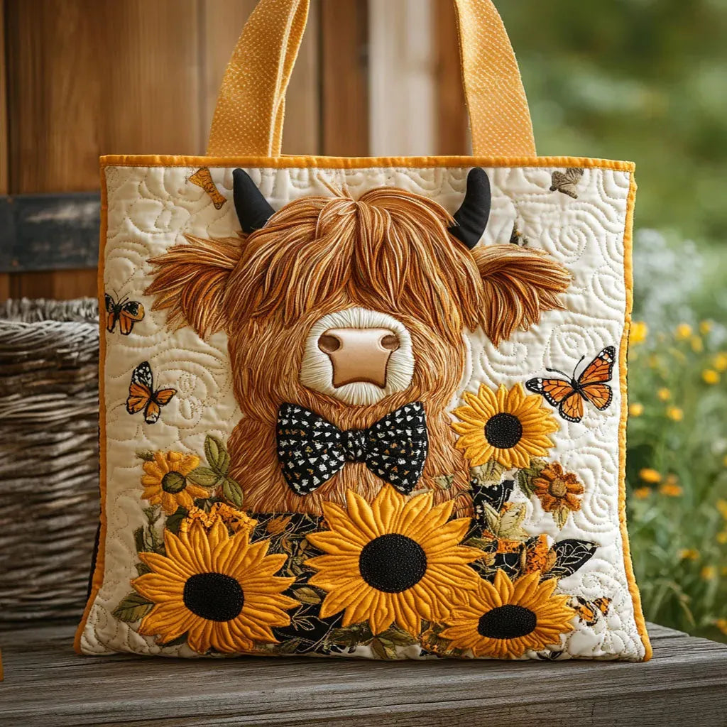 Mala Tote Acolchoada Vaca das Terras Altas | Lisboa by Luisa