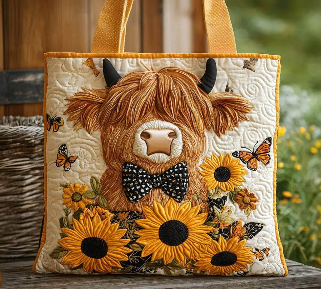 Mala Tote Acolchoada Vaca das Terras Altas | Lisboa by Luisa