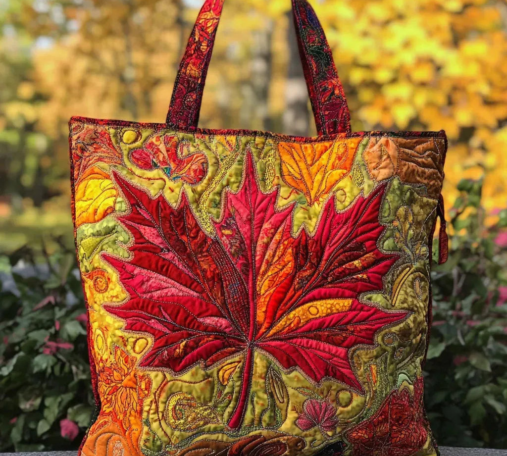Mala Tote Acolchoada Folhas de Ácer | Lisboa by Luisa