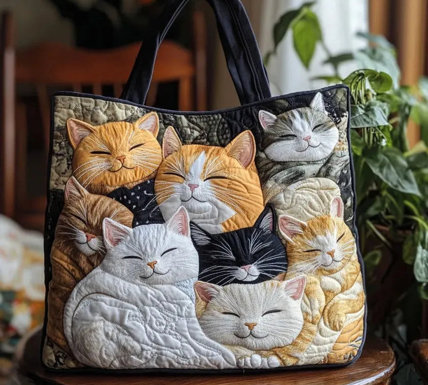 Mala Tote Acolchoada Gatinhos | Lisboa by Luisa