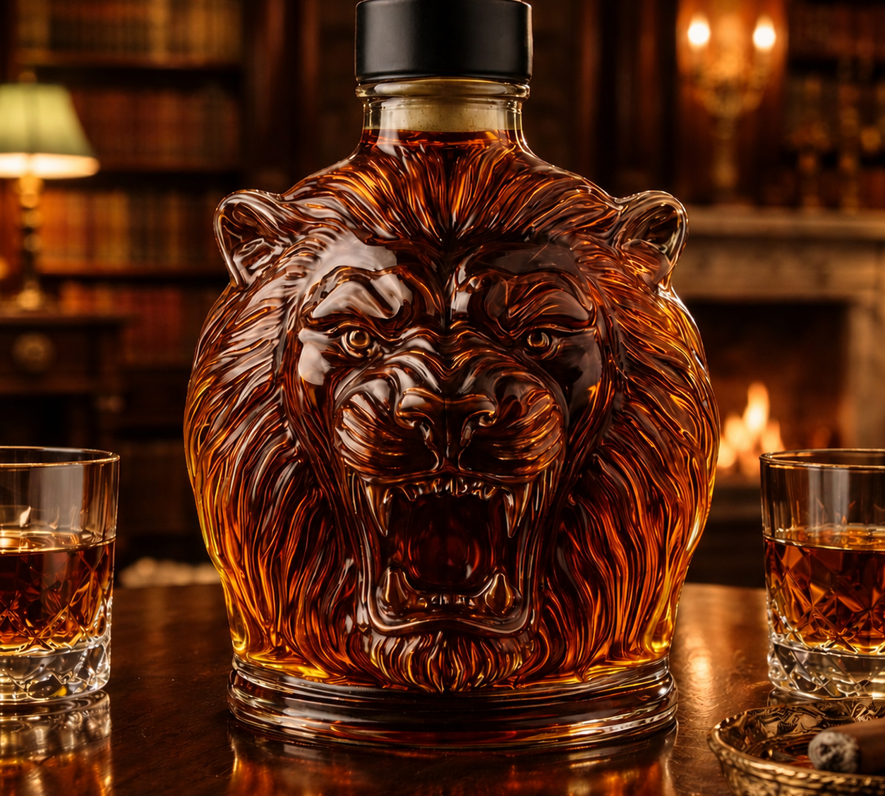 Decanter de Whisky Cabeça de Leão | Lisboa by Luisa