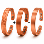 Conjunto de 3 Pulseiras de Cobre Magnéticas | Lisboa by Luisa
