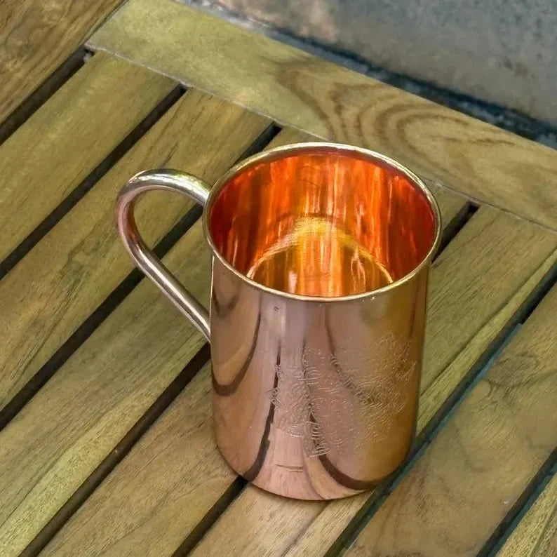 Caneca de Cobre Gravada Mandala | Lisboa by Luisa