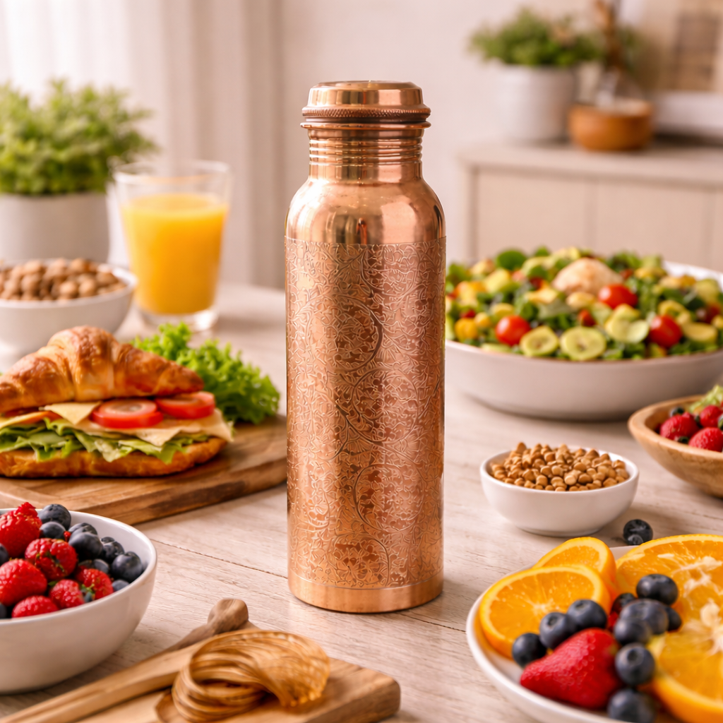 Garrafa de Cobre com Gravação (950 ml) | Lisboa by Luisa
