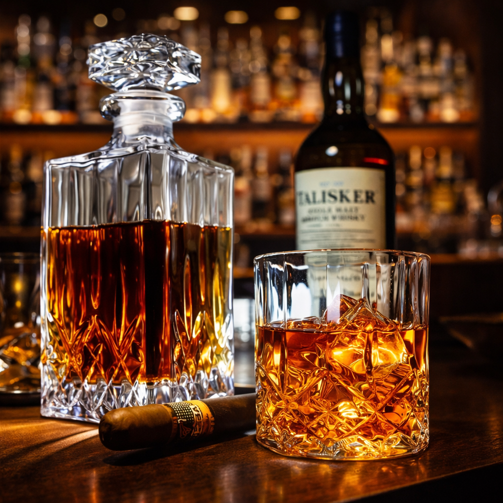Conjunto de Whisky Garrafa e Copo | Lisboa by Luisa