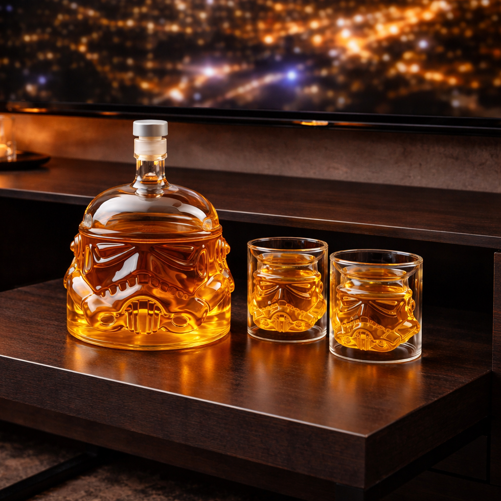 Conjunto de Whisky Garrafa e Copos | Lisboa by Luisa