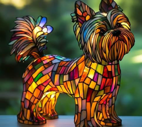 Candeeiro Geométrico Yorkshire Terrier | Lisboa by Luisa
