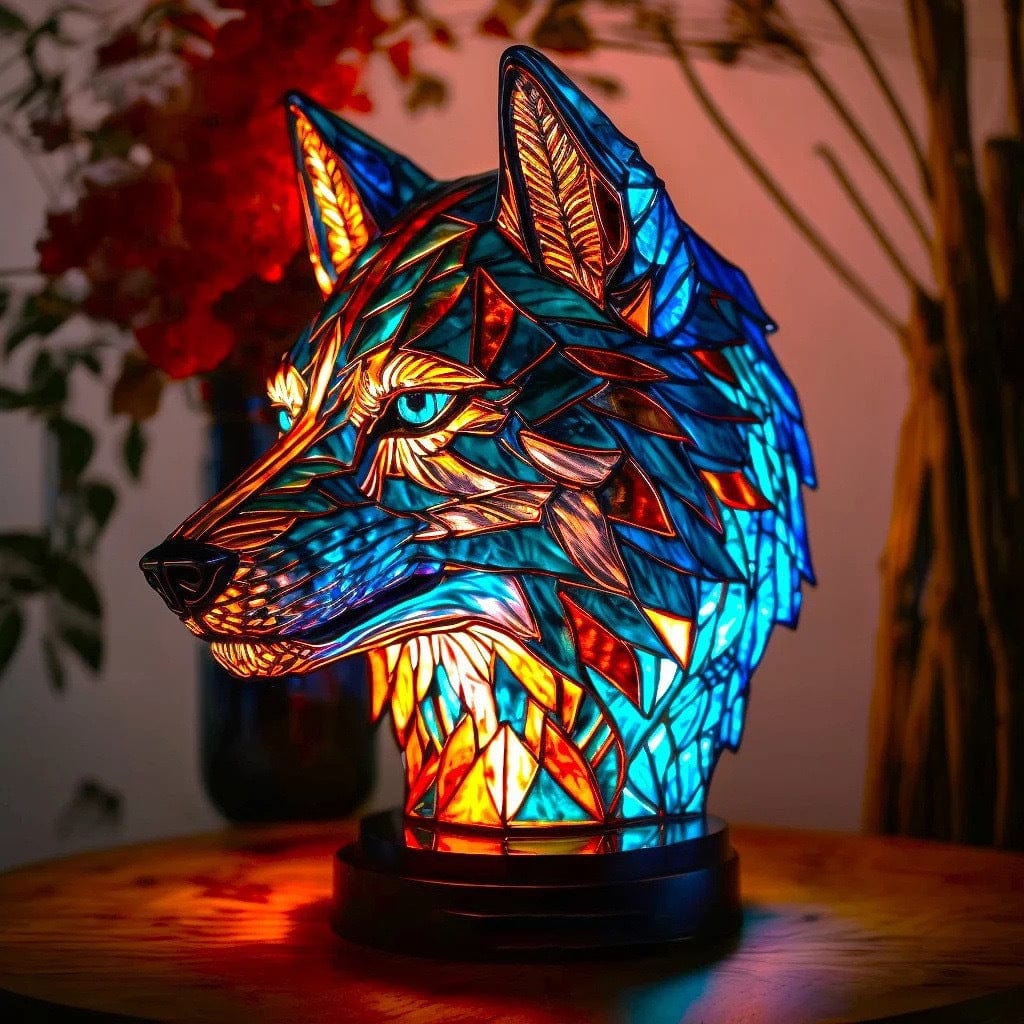 Candeeiro Lobo Efeito Vitral | Lisboa by Luisa