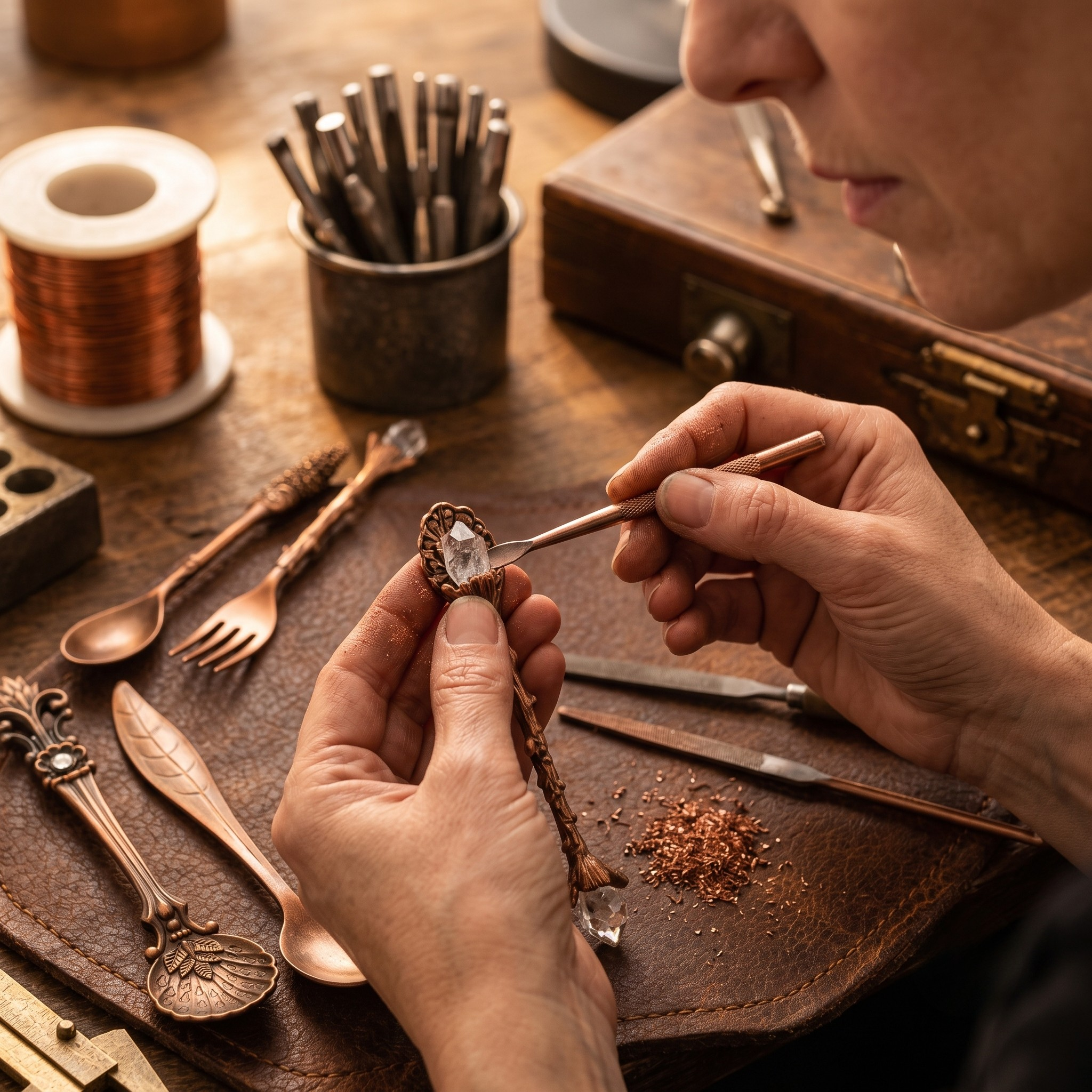 Conjunto de Utensílios de Mesa em Cobre | Lisboa by Luisa