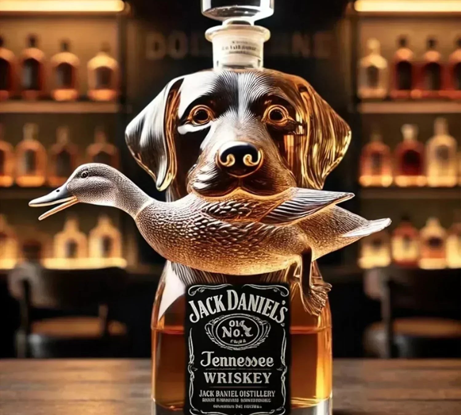 Decanter de Whisky Pato Selvagem | Lisboa by Luisa