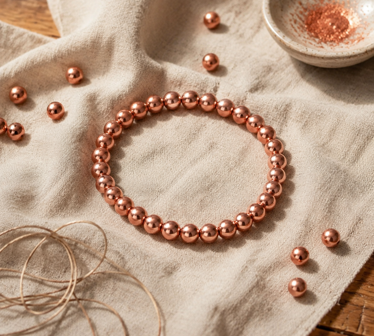 Pulseira de Cobre com Relevo em Corda | Lisboa by Luisa