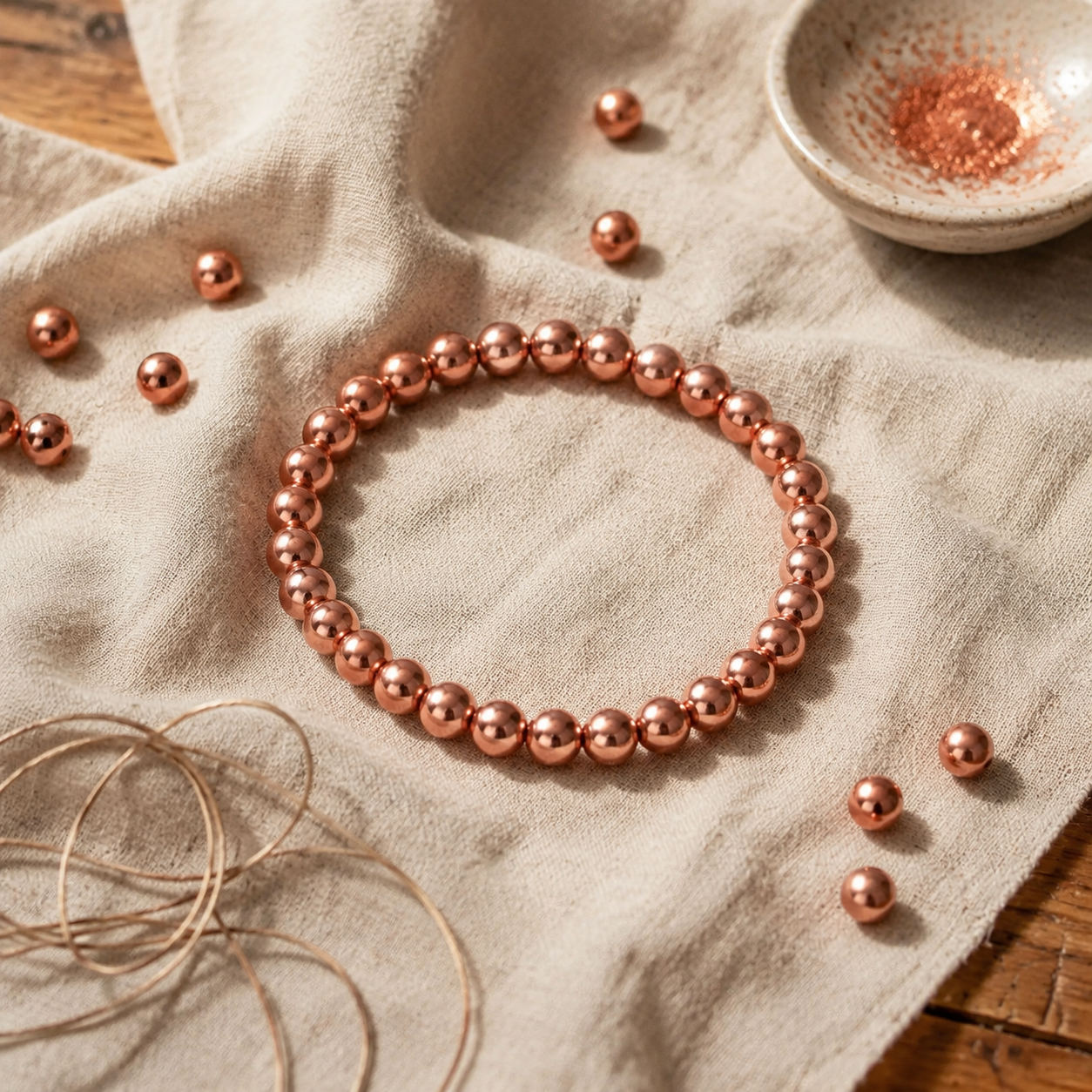 Pulseira de Cobre com Relevo em Corda | Lisboa by Luisa
