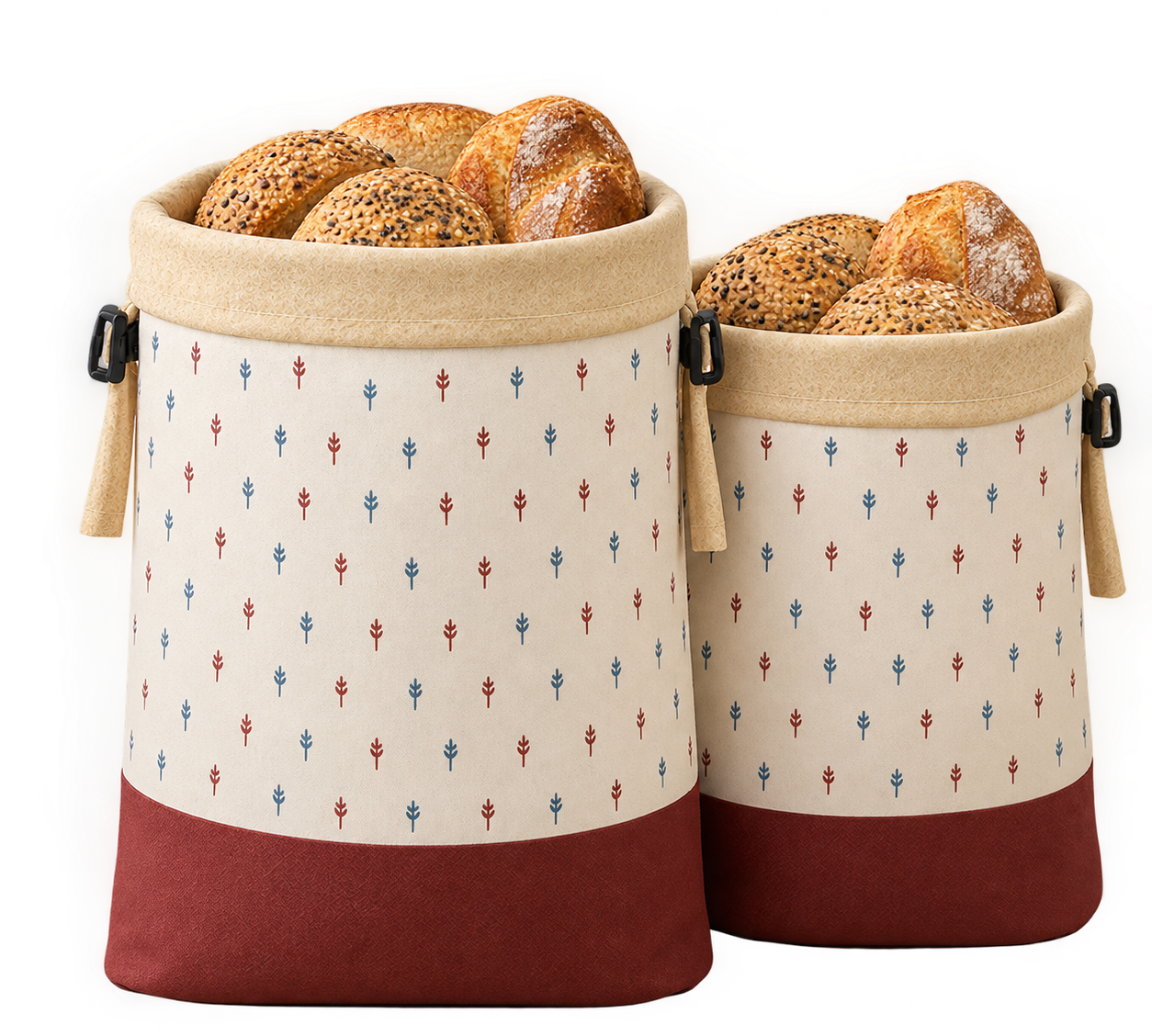 Saco de pão em cera de abelha e 100% algodão — Premium