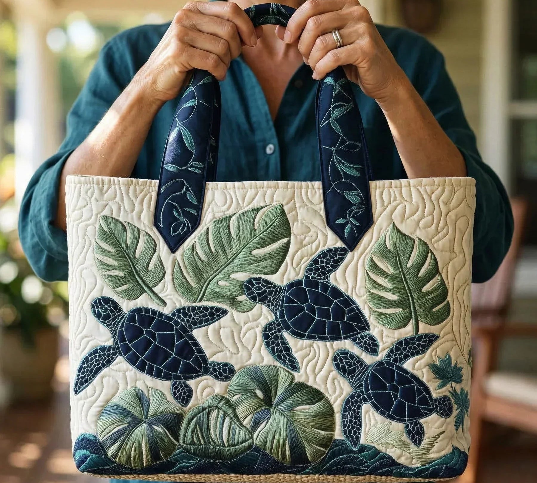 Mala Tote Acolchoada Tartaruga | Lisboa by Luisa