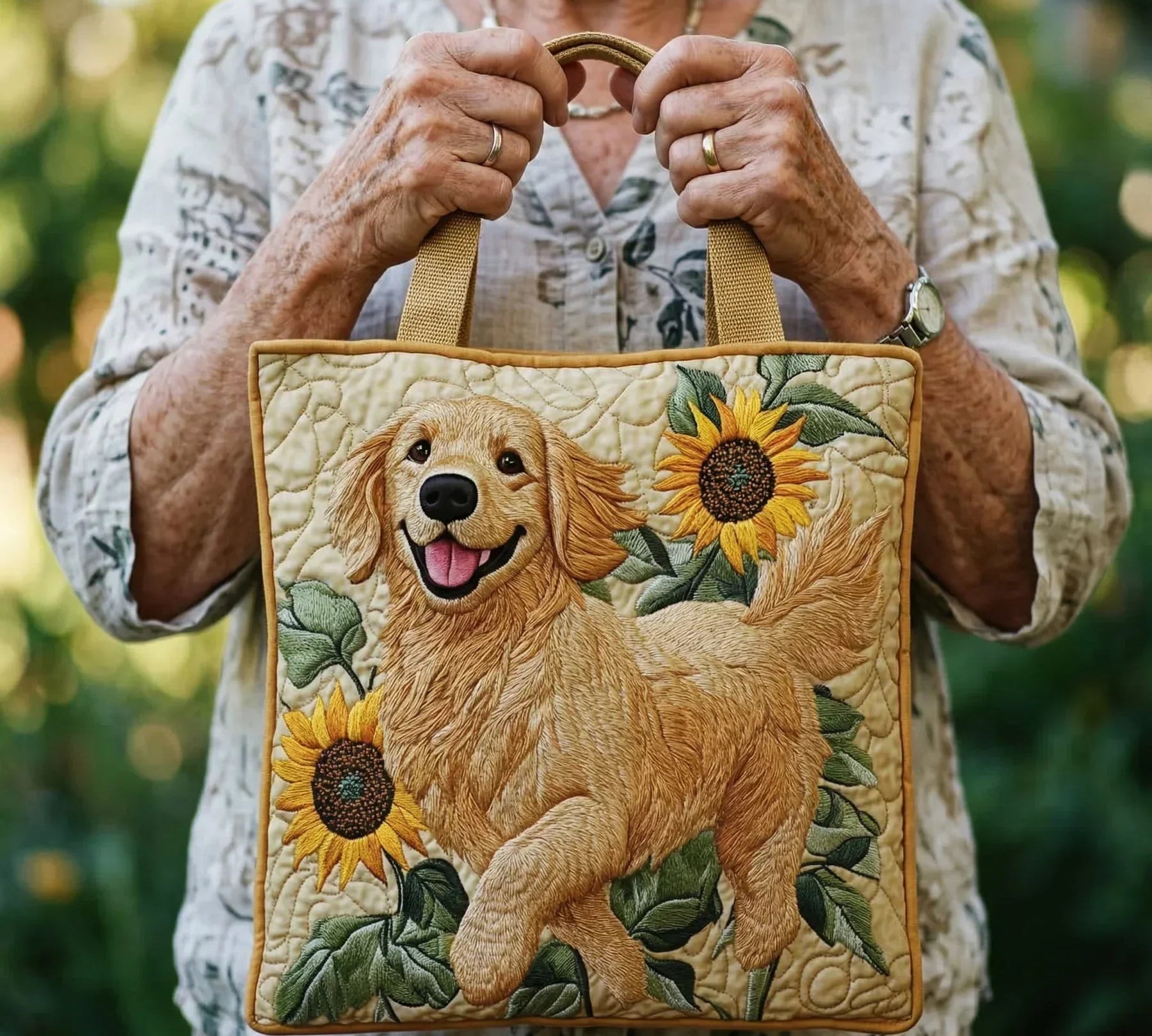 Mala Tote Acolchoada Golden Retriever | Lisboa by Luisa