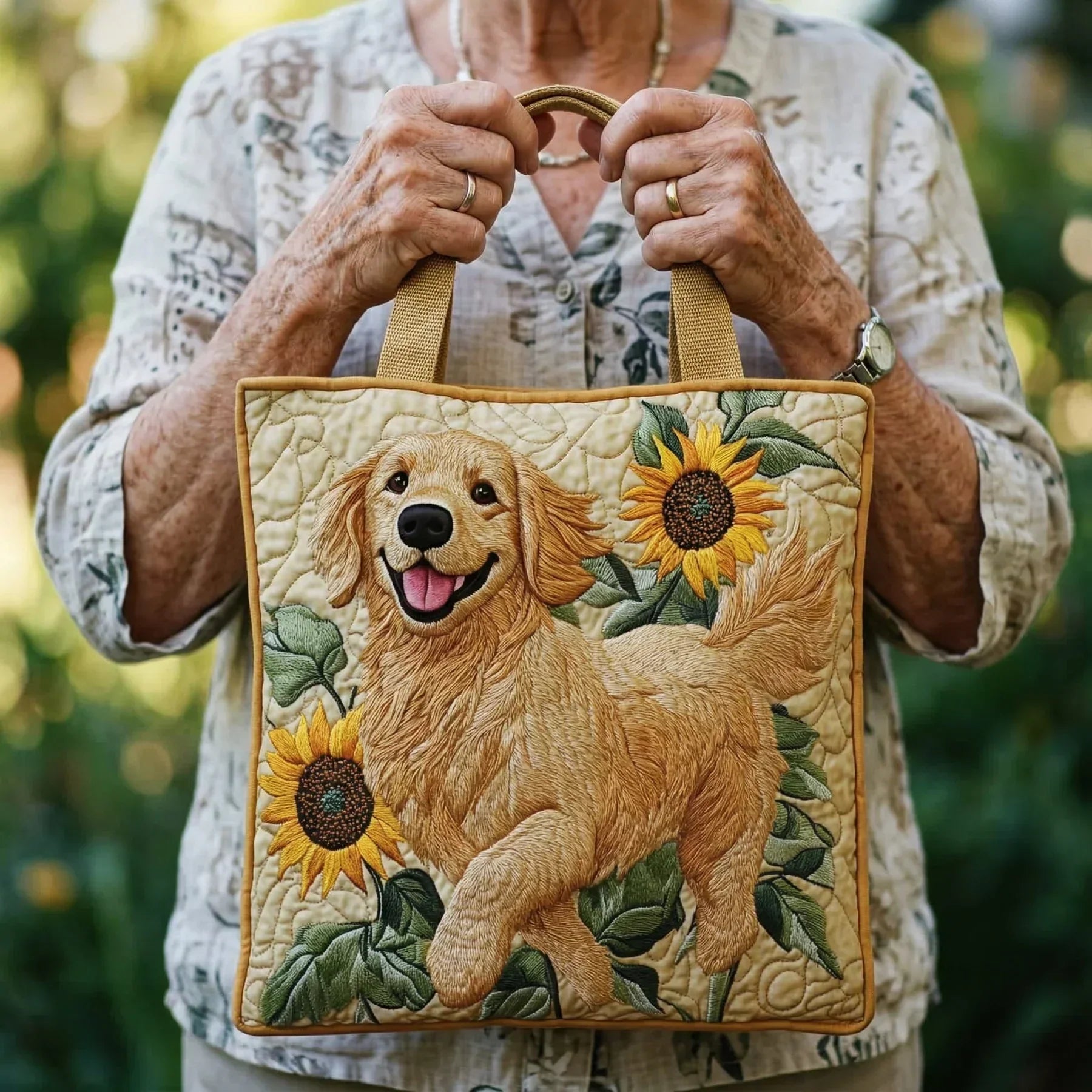 Mala Tote Acolchoada Golden Retriever | Lisboa by Luisa