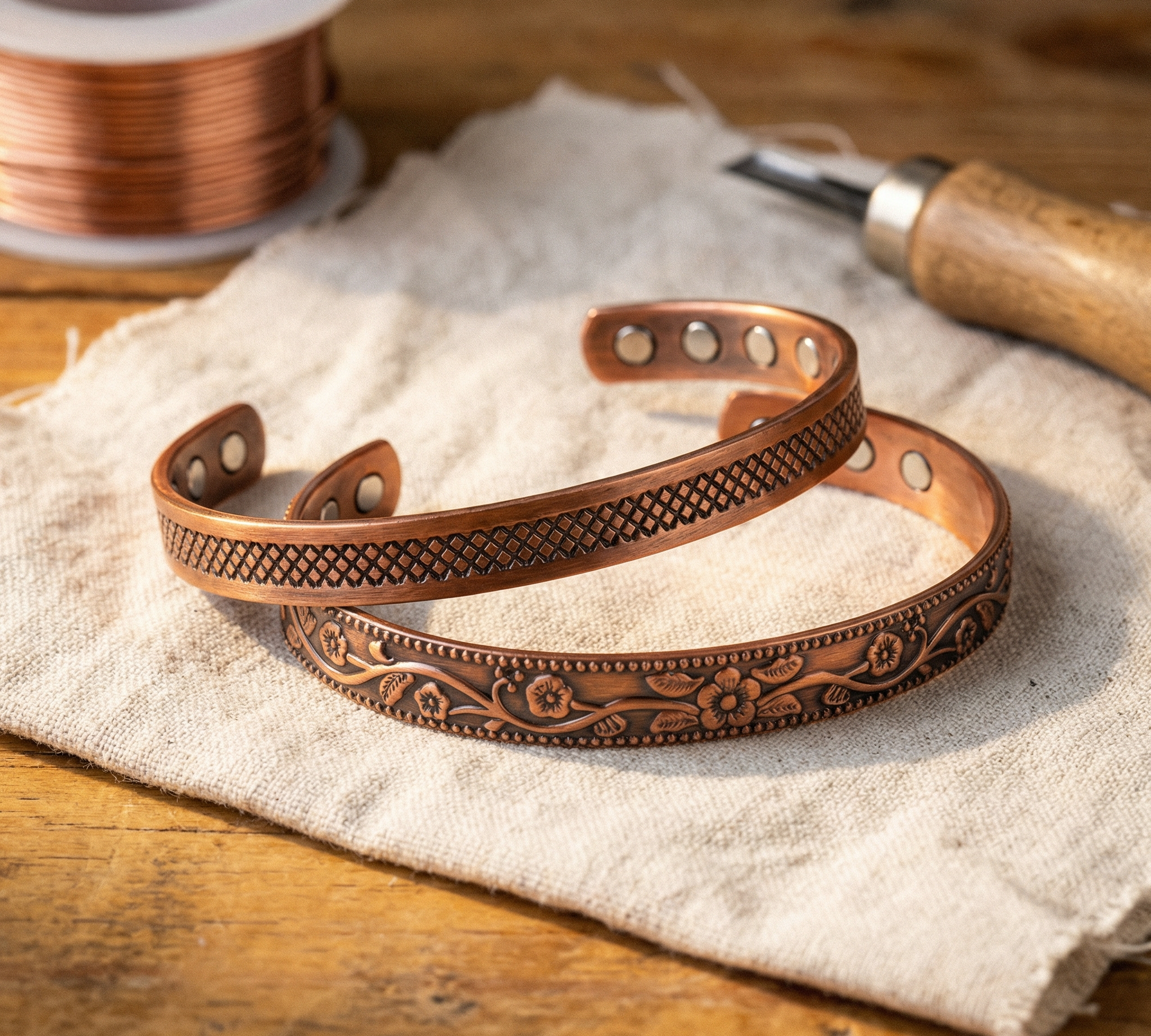 Conjunto de Joias em Cobre Espiral | Lisboa by Luisa