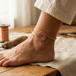 Pulseira de Tornozelo em Cobre com Espiral | Lisboa by Luisa