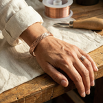 Conjunto Pulseira e Anel de Cobre com Nó | Lisboa by Luisa