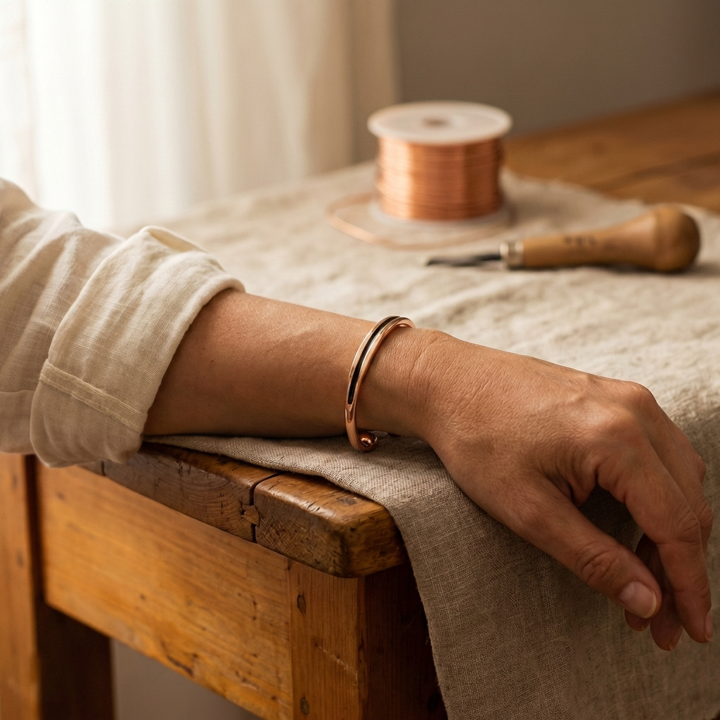 Pulseira de Cobre Rosé com Esferas | Lisboa by Luisa