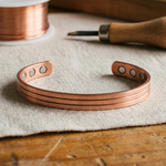 Pulseira de Bronze com Penas Gravadas | Lisboa by Luisa