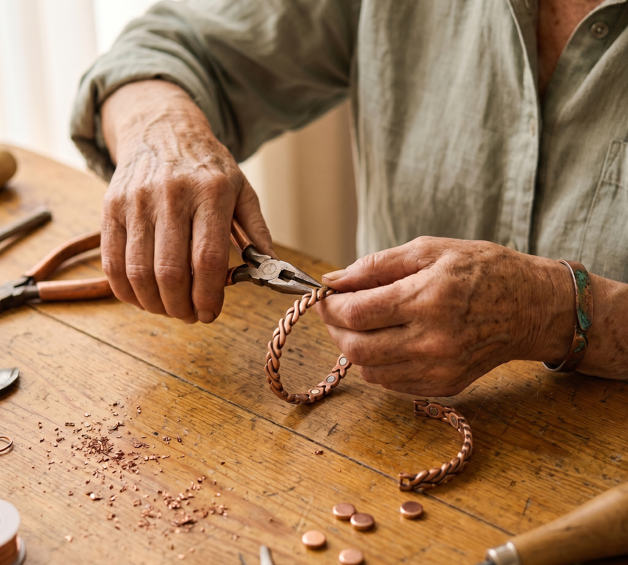 Pulseira de Tornozelo em Cobre com Ímanes | Lisboa by Luisa