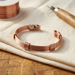 Pulseira de Cobre Martelada de Cinco Fios | Lisboa by Luisa