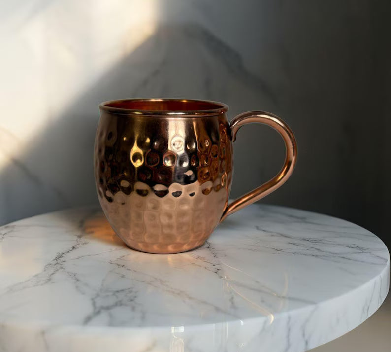 Caneca de Cobre Forjada com Tampa de Latão | Lisboa by Luisa