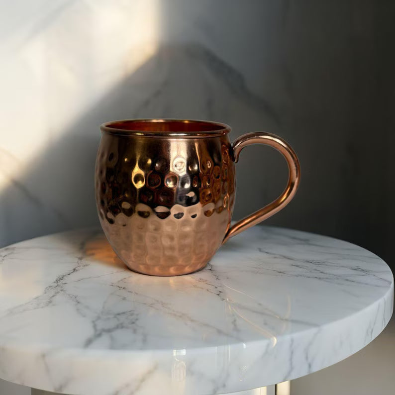 Caneca de Cobre Forjada com Tampa de Latão | Lisboa by Luisa