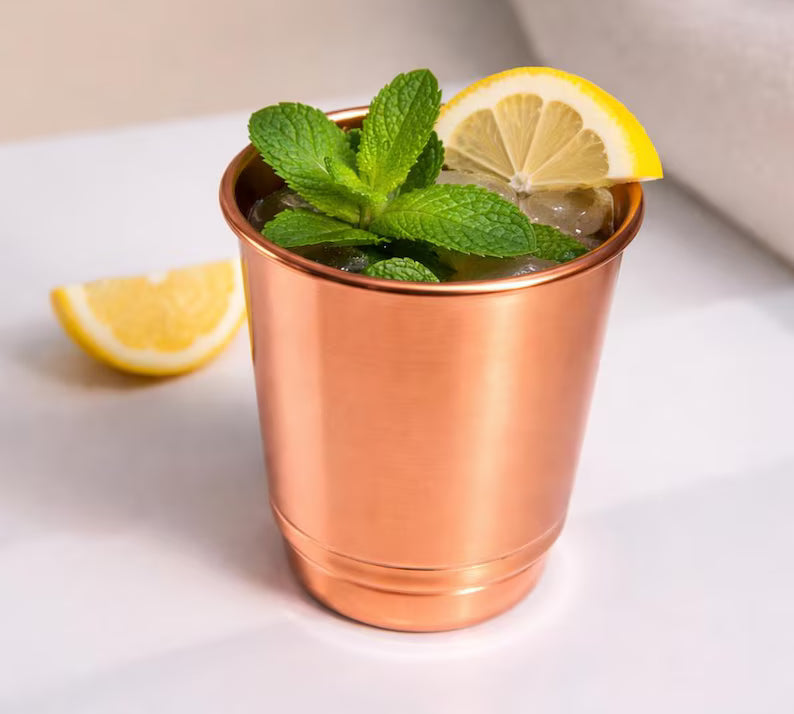 Copo de Cobre Estriado (350 ml) | Lisboa by Luisa
