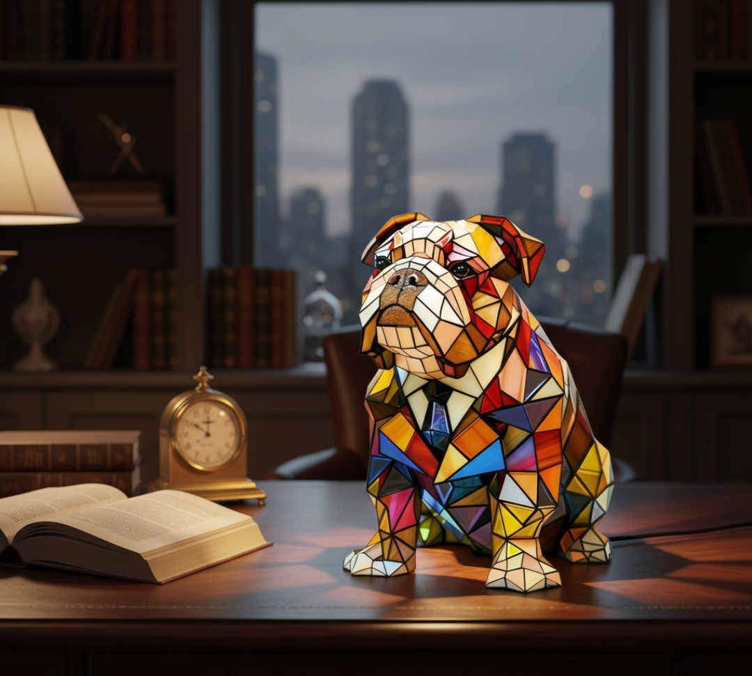 Candeeiro Geométrico Bulldog de Coleira | Lisboa by Luisa